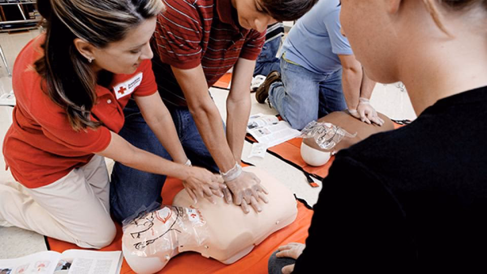 Can a first aid course be used as a refresher course?