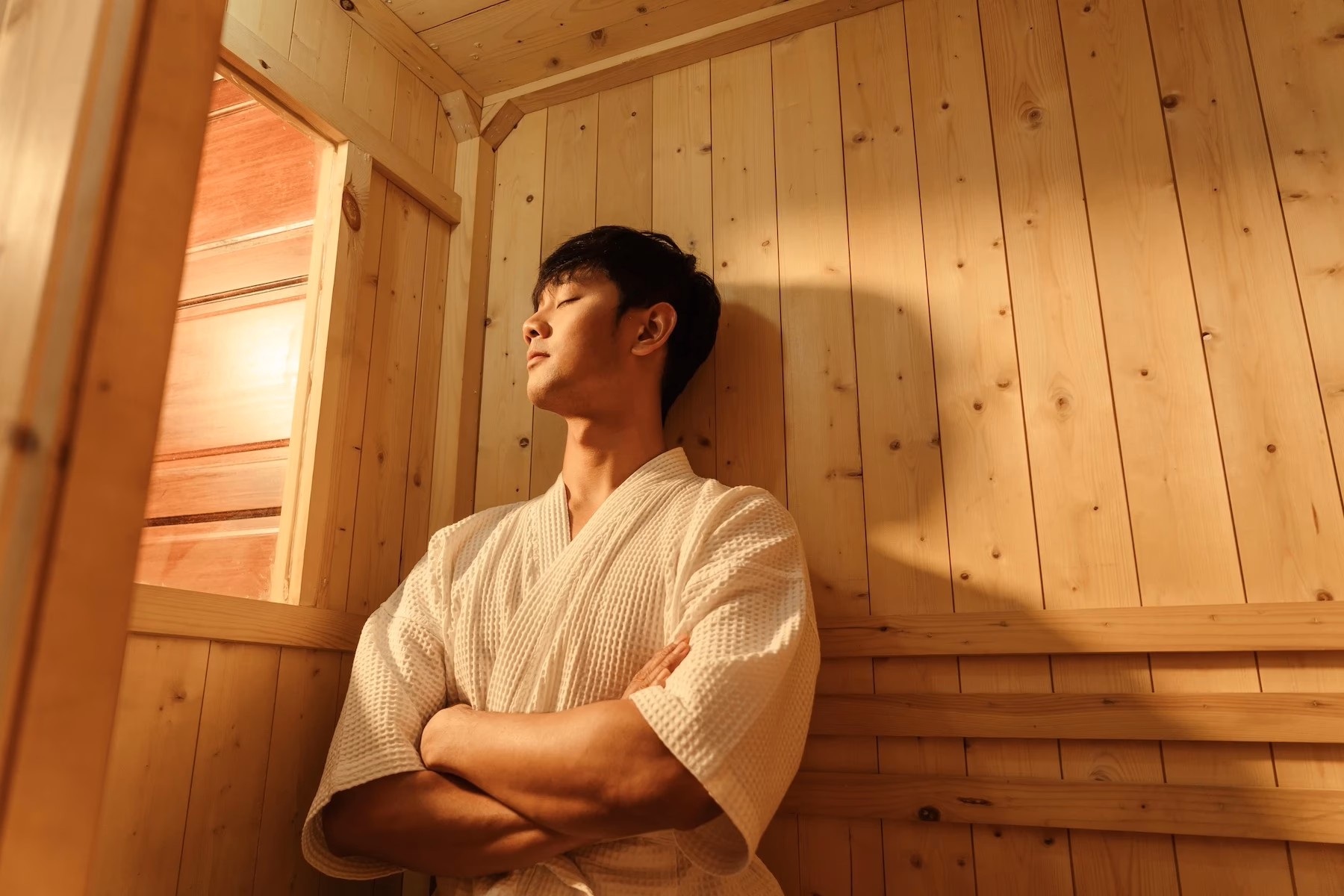 What should I do before a sauna session?
