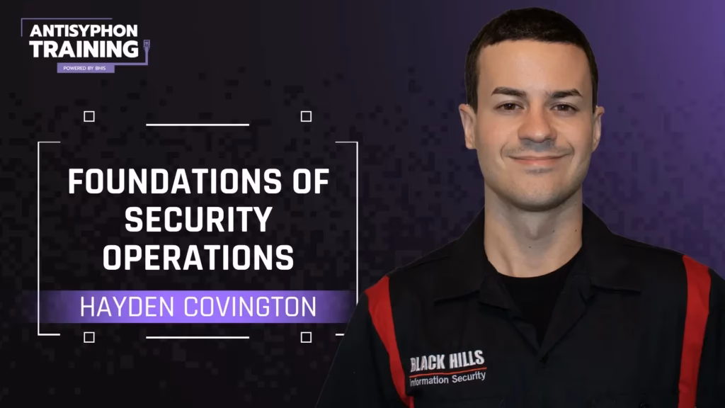 What is a security operations course?