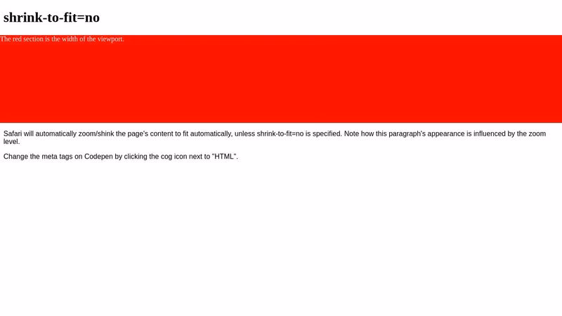 Is shrink-to-fit=no required in iOS 9?