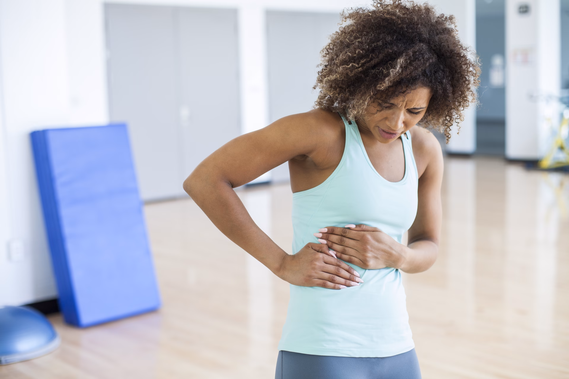 Can exercise cause burning lower abdominal pain?
