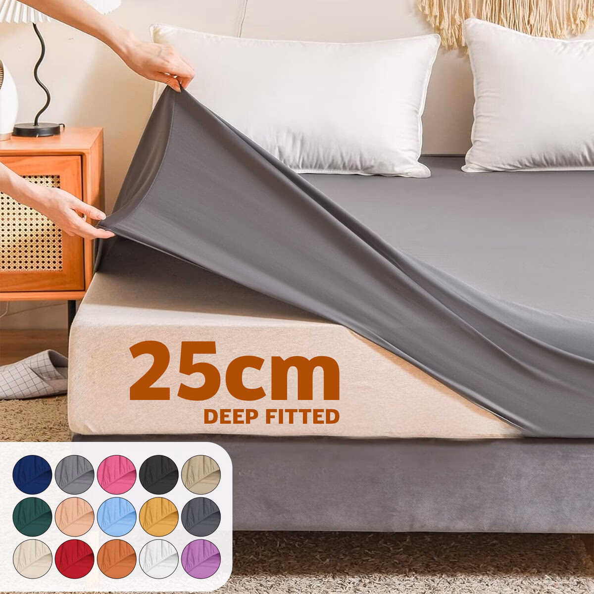 What is the rating of Super King deep Fitted sheets?