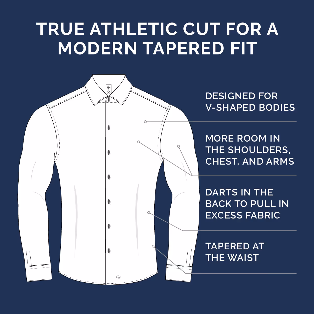 What is a tapered fit shirt?