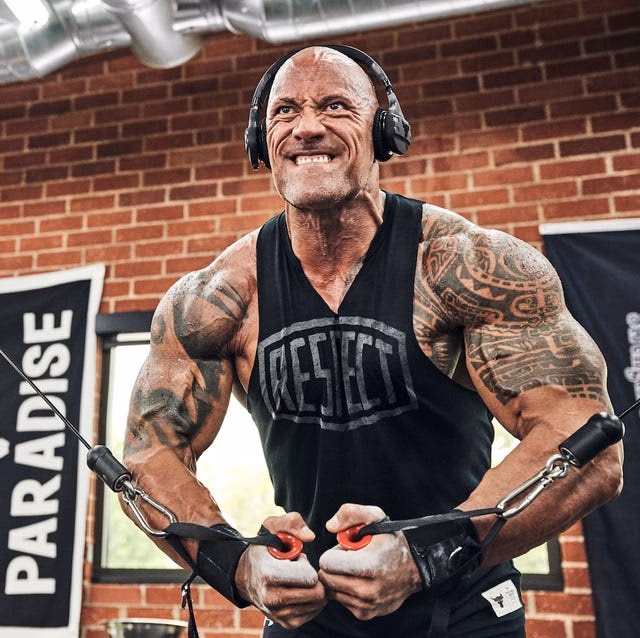 How many days a week does the rock train?