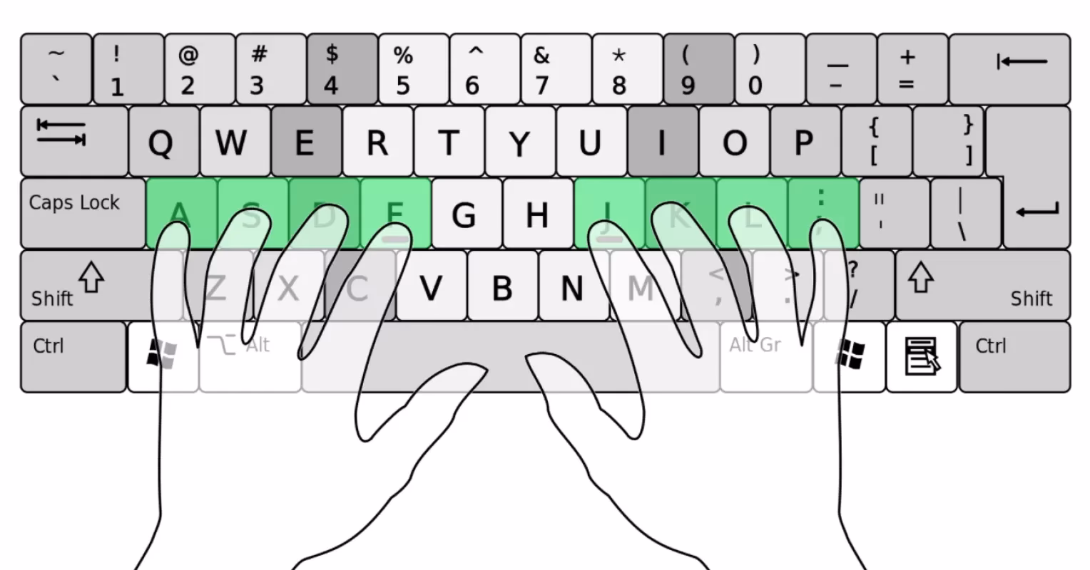What are touch typing lessons?