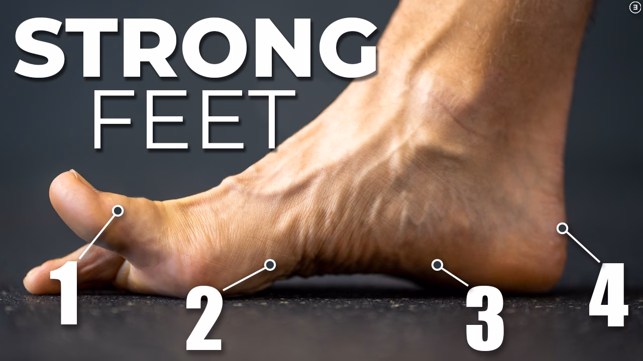 How do athletes strengthen their feet?