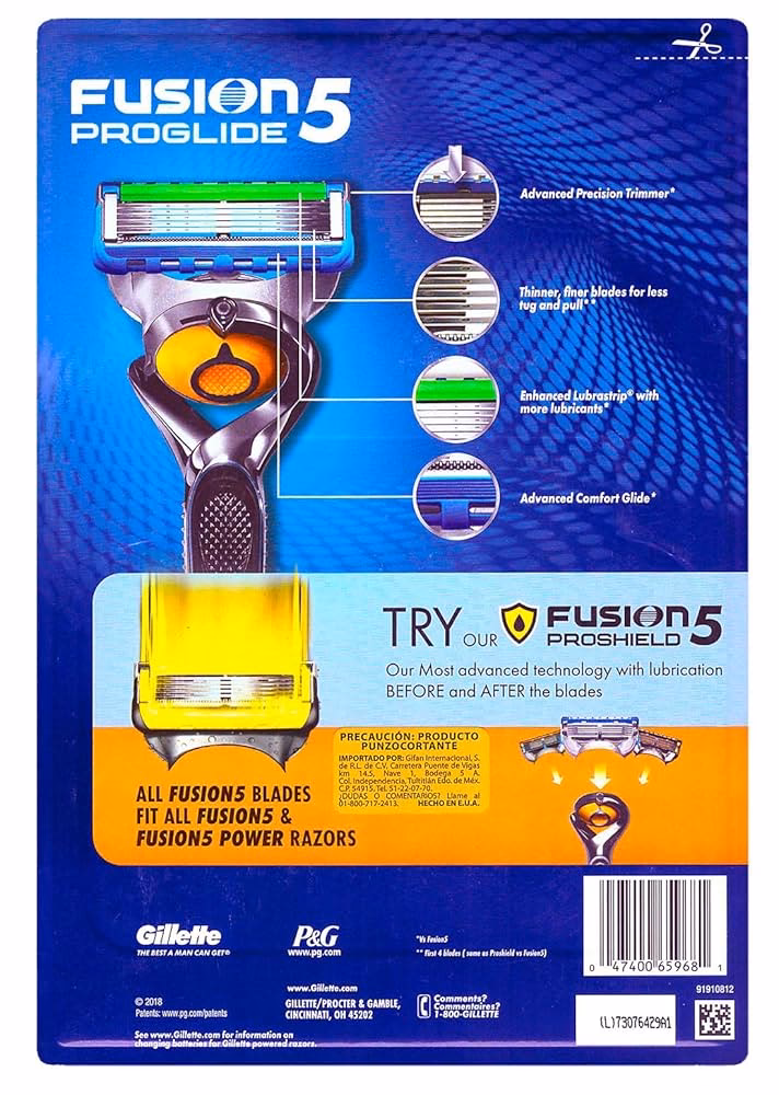 What is the difference between Gillette Fusion and Gillette Fusion?