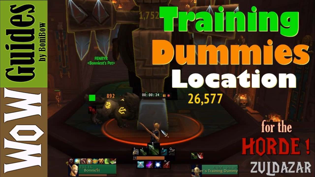 Are there healing dummies in R3 garrison?