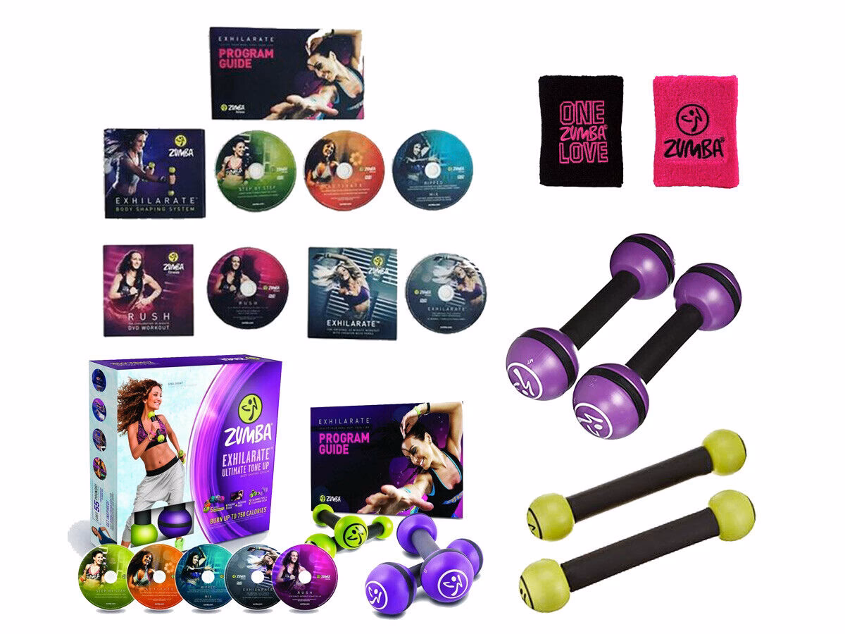 Does shop Zumba Fitness DVD exercise kit include toning sticks?